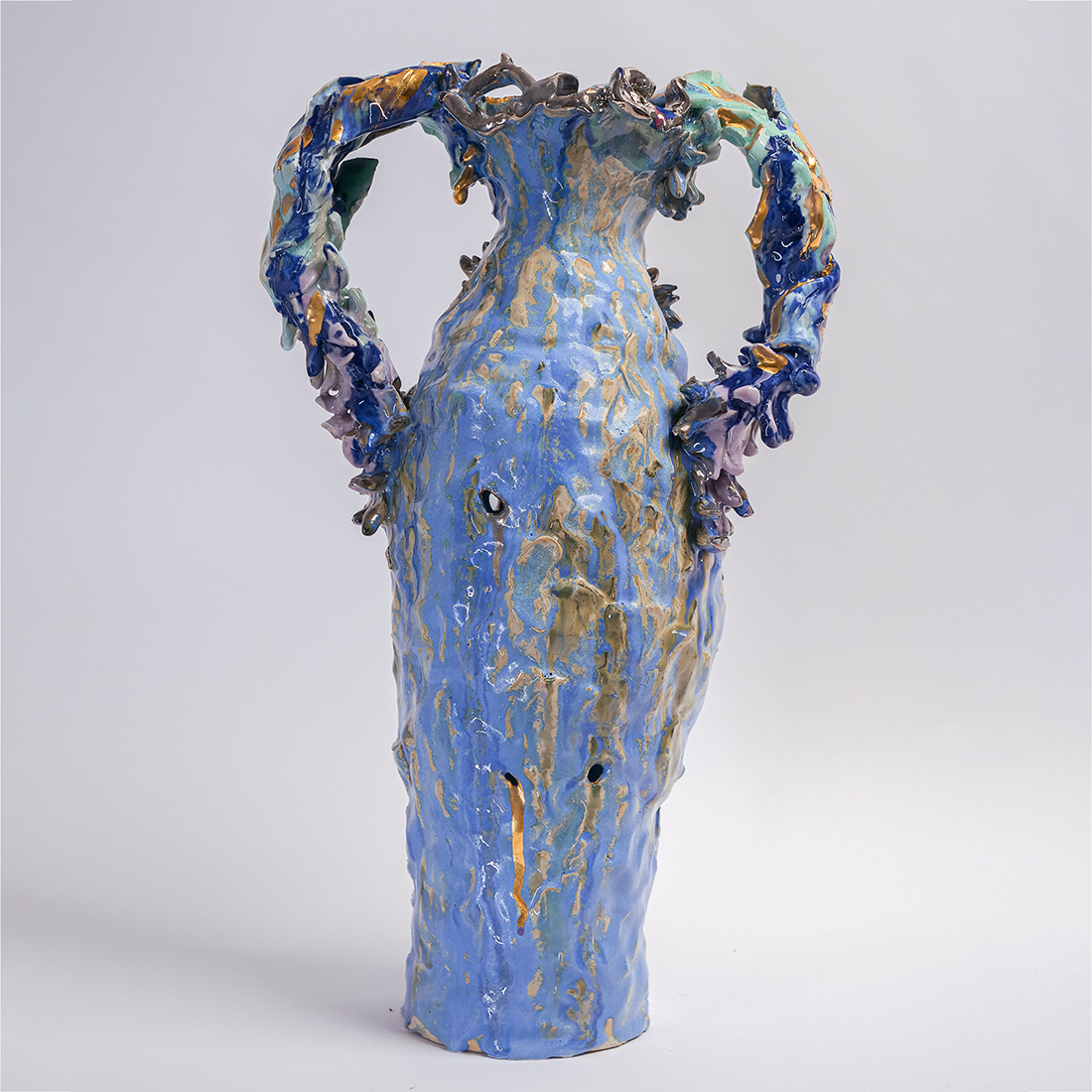 Faye Hadfield - Scary-Vase-in-Meadow-Blossom_back - Ceramic - Daguet Bresson Art