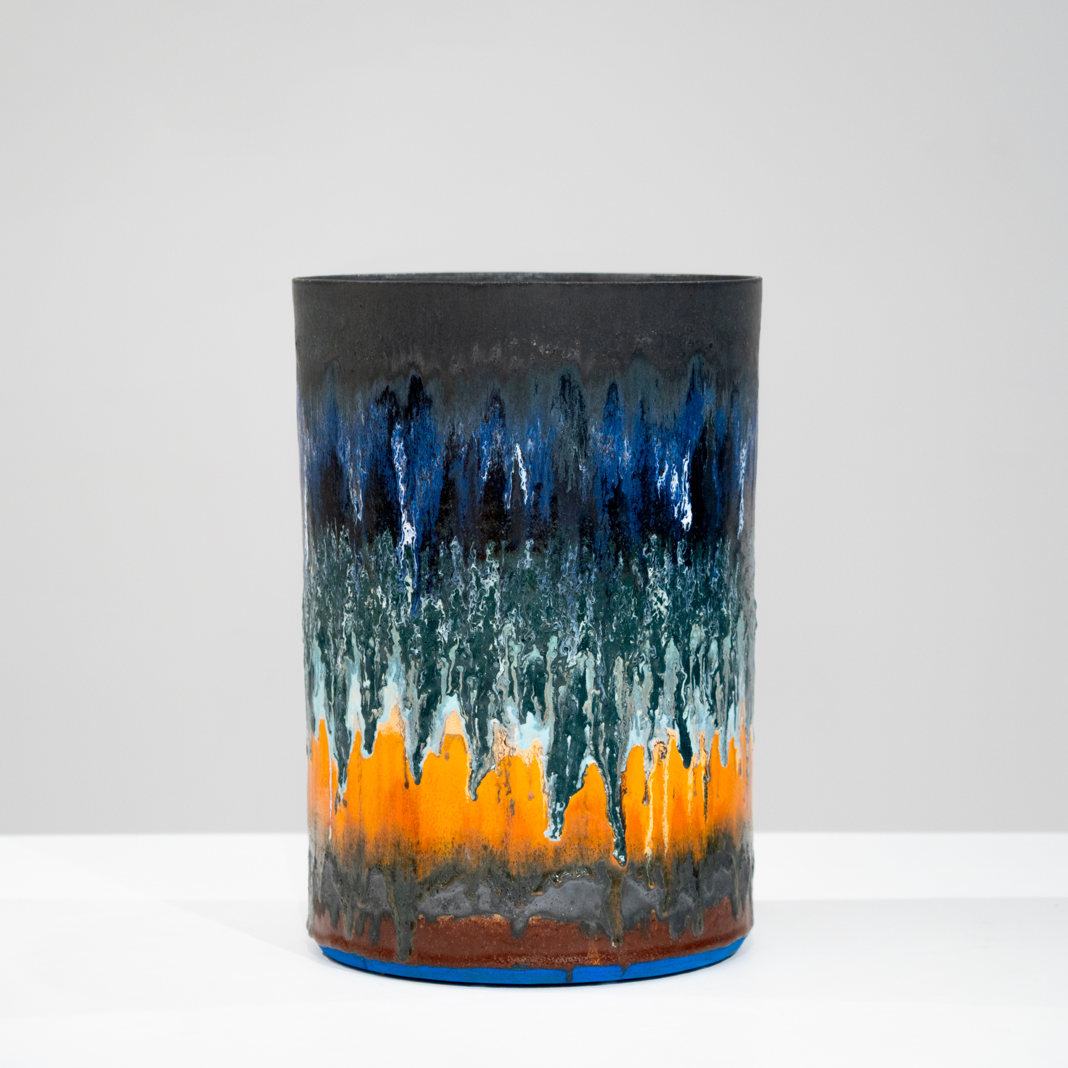 Morten Lobner Espersen - Sans titre, Blue & Orange-144 x 30,5 cm 3