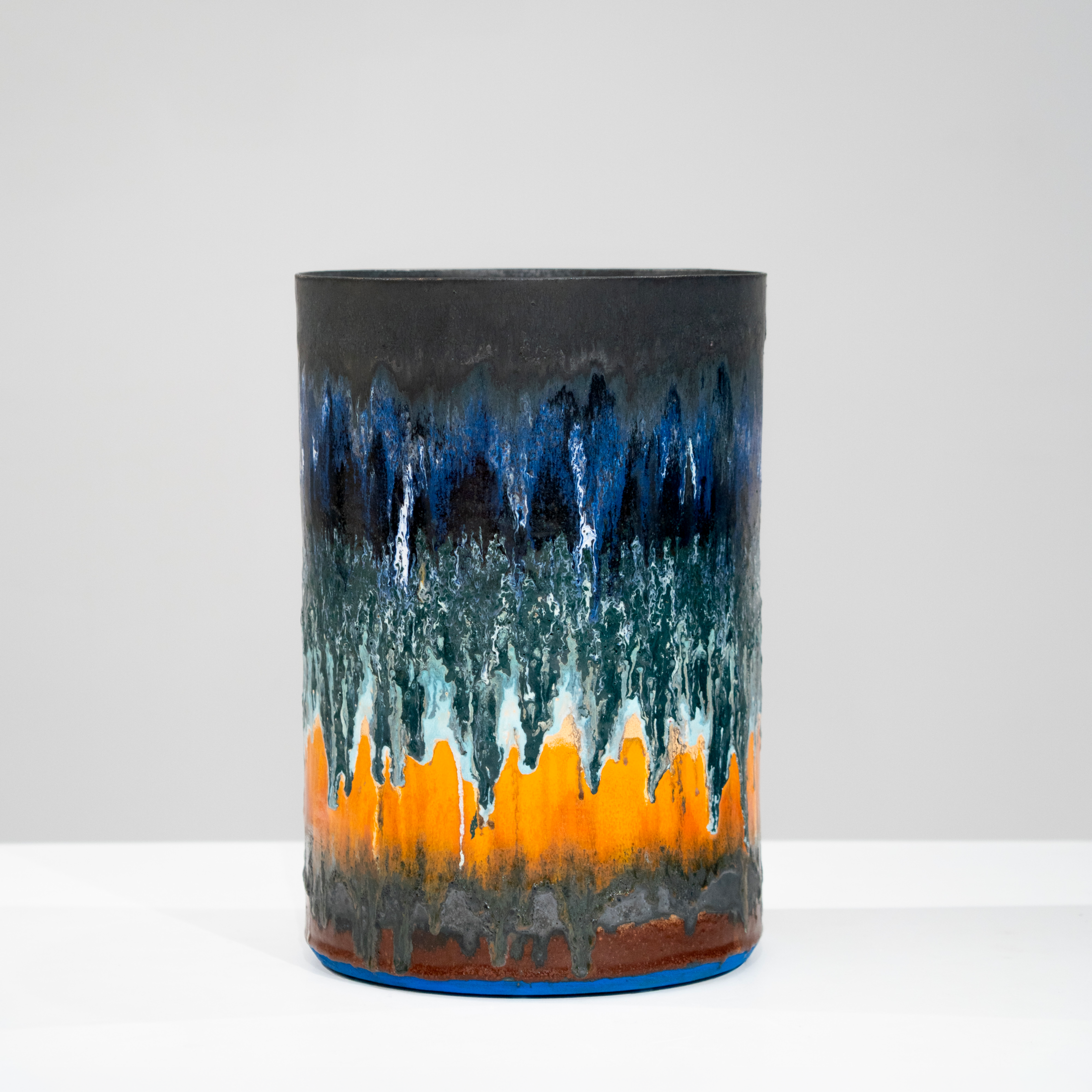 Morten Lobner Espersen - Sans titre, Blue & Orange-144 x 30,5 cm 4