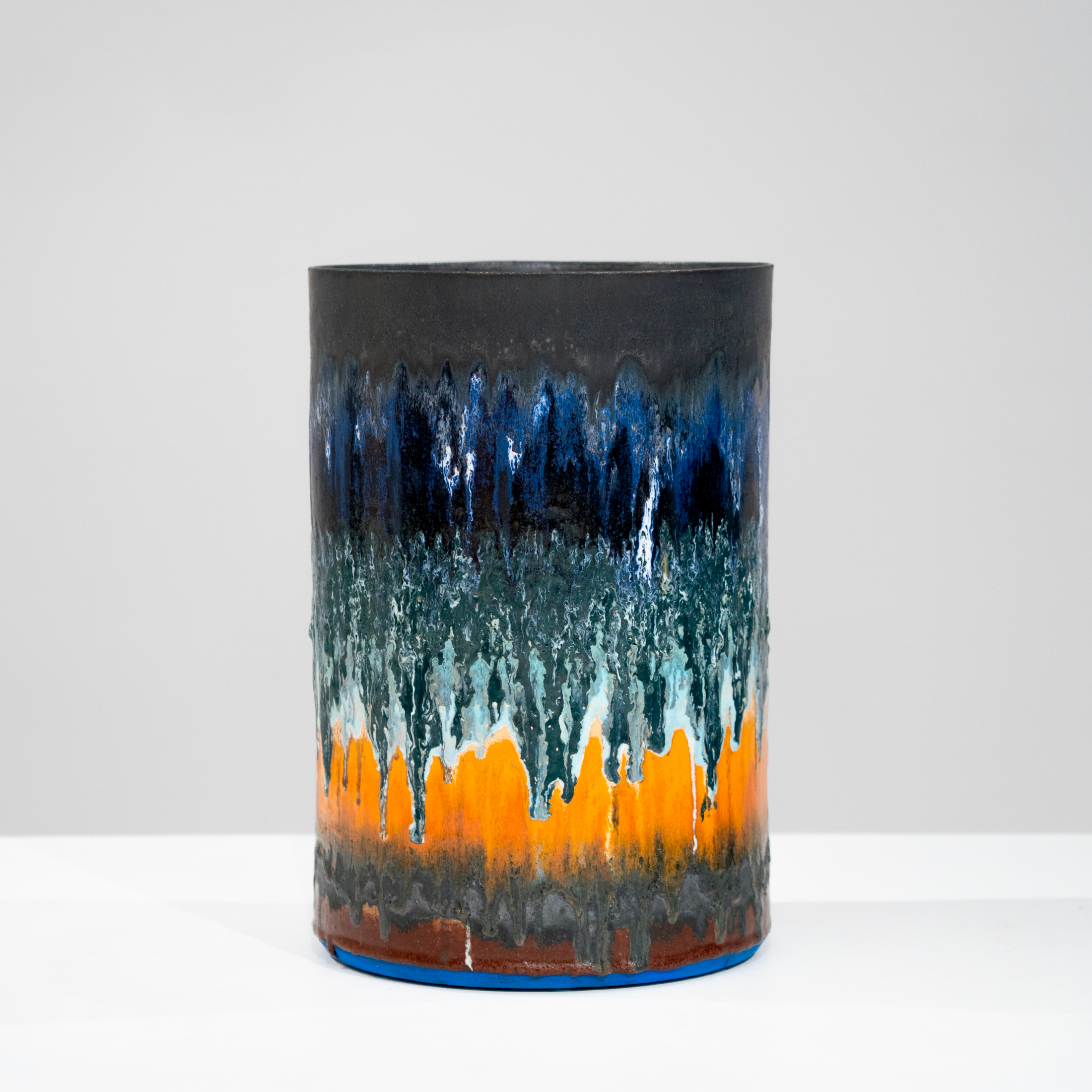 Morten Lobner Espersen - Sans titre, Blue & Orange-144 x 30,5 cm 5