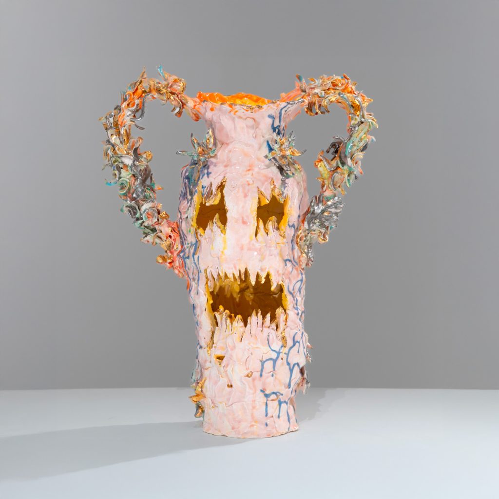 Faye Hadfield - Scary Vase in orange blossom